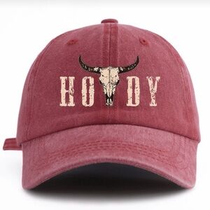 Rustic Red Cowboy Cap